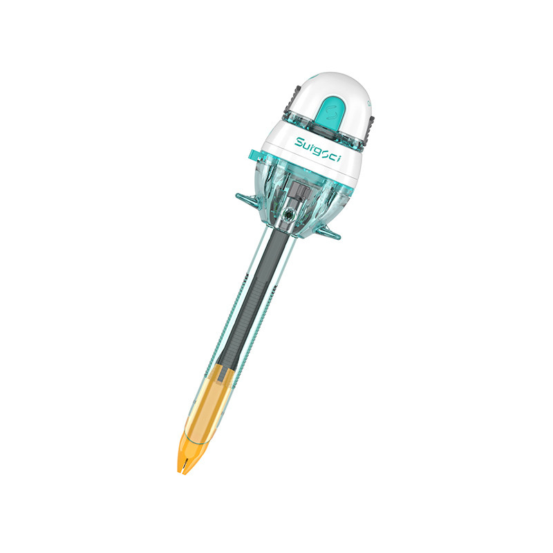 Surgsci CE Marcado Trocar de 12 mm con hoja Trocar Laparoscópico desechable para la sala de cirugía