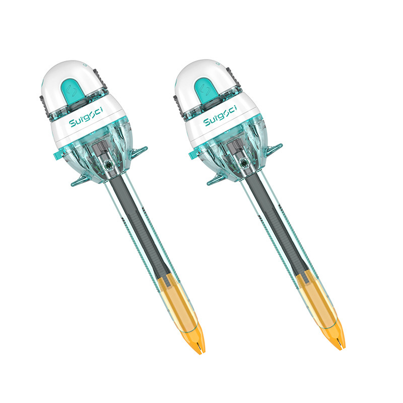 Surgsci CE Marcado Trocar de 12 mm con hoja Trocar Laparoscópico desechable para la sala de cirugía