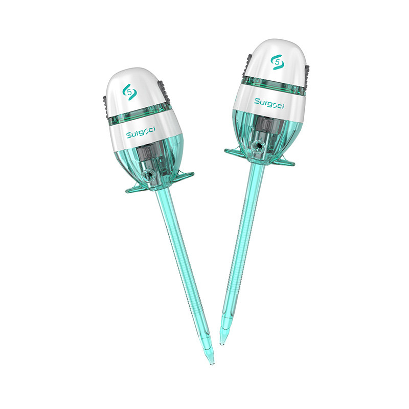 5*100mm Trocar desechable estéril sin cuchilla para cirugía torácica tipo Easypass Surgsci
