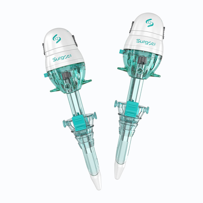 Trocar desechable de tipo Hasson de 12 mm con certificación CE para cirugía laparoscópica cirugía médica