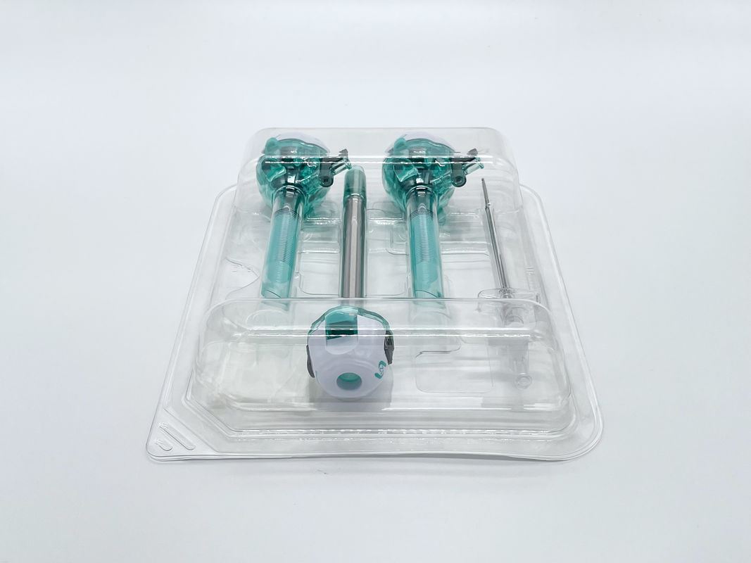 Surgsci Trocar Kit 12mm Cirugía abdominal Instrumentos estériles Kit visibles Trocar conjunto óptico Trocar